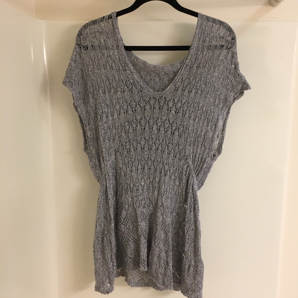 💕 Anthropologie Knit Hooded Coverup